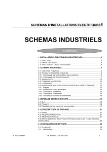 Schémas d'installations électriques industrielles : Cours complet