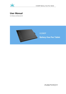 HUION user manual H1060p