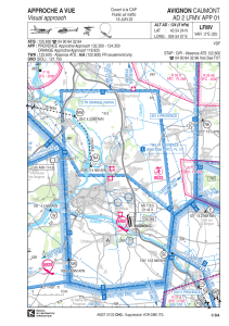 Carte d'approche à vue Avignon Caumont LFMV