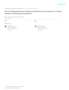 Randomization in Educational Research: A Critical Analysis