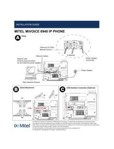 Guía de Instalación Mitel MiVoice 6940 IP