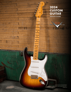 Fender Custom Guitar Design Guide 2024