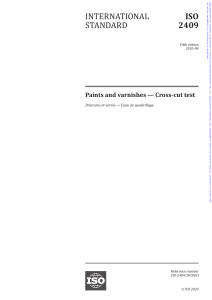 ISO 2409:2020 - Paints & Varnishes Cross-Cut Test