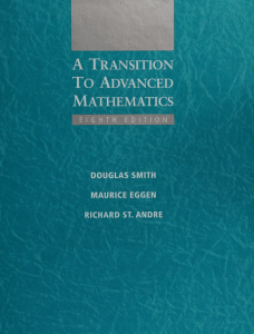 Advanced Mathematics Textbook: Logic, Proofs, Sets