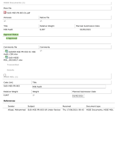 HSSE Audit Procedure - Sudair PV IPP Project