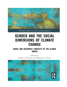 Gender and the Social Dimensions of Climate Change