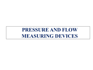 Pressure & Flow Measuring Devices: Presentation