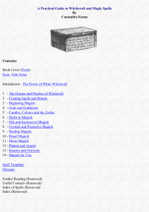 Witchcraft & Magic Spells: A Practical Guide