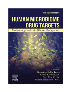 Human Microbiome Drug Targets: Disease Management