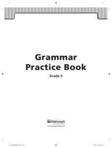 Grade 5 Grammar Practice Book