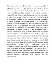 Chemical Pollution: Sources and Impact