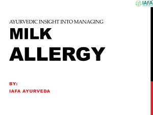 Milk Allergy: Ayurvedic Insights & Remedies