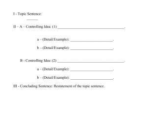 Essay Outline Template