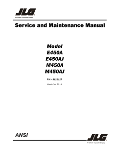 JLG E450A/AJ, M450A/AJ Service & Maintenance Manual