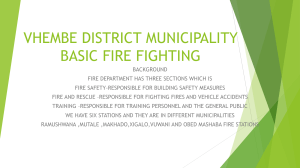 Basic Fire Fighting: Vhembe District Training