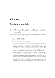 Cashflow Models: Investment & Insurance Contracts Analysis