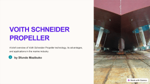 Voith Schneider Propeller Technology Overview