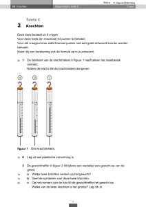 Diagnostische toets Krachten 3 havo - Malmberg