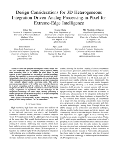 3D Integration for Analog Processing-in-Pixel