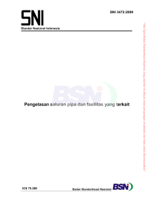 SNI 3472:2009 - Pengelasan Saluran Pipa