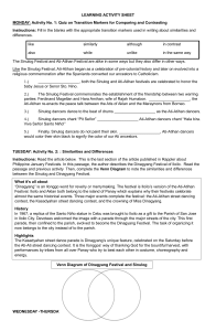 Philippine Festivals: Compare & Contrast Activity