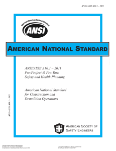 ANSI ASSE A10.1 – 2011 Pre-Project & Pre-Task Safety and Health Planning American National Standard for Construction and Demol (2011, AMERICAN SOCIETY OF SAFETY ENGINEERS) - libgen.li