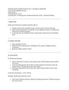 Alphabet of Lines: Technical Drafting Lesson Plan