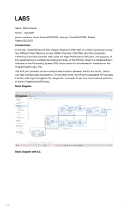 FIR Filter Implementation on Xilinx Zynq with DMA