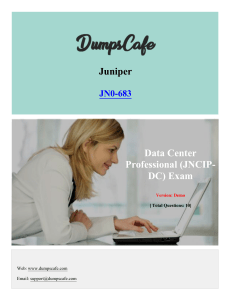 Juniper JN0-683 Data Center Professional Exam Demo