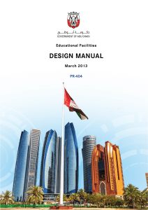 Educational Facilities Design Manual - Abu Dhabi Schools