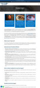 Laser Eye Surgery Options at Clairevision Eye Hospital