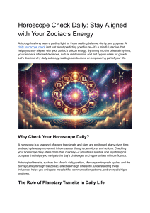 Daily Horoscope: Align with Your Zodiac & Vedic Astrology