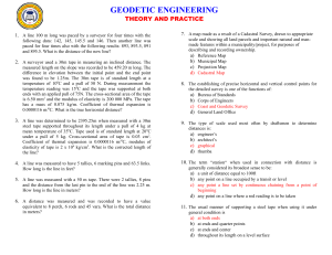 Geodetic Engineering Practice Problems & Solutions