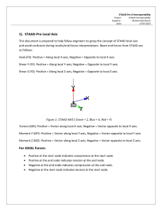 STAAD-Pro Local Axis & IDeaStatica Interoperability Guide