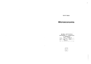 Microeconomics Textbook by Hal R. Varian