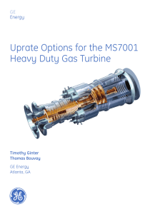 MS7001 Gas Turbine Uprate Options