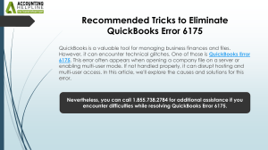 QuickBooks Error 6175: Troubleshooting Guide