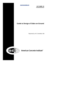 Slab-on-Ground Design Guide: ACI 360R-10
