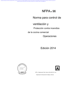 NFPA 96: Ventilación y Protección contra Incendios en Cocinas