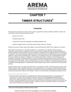 Timber Structures in Railway Engineering - AREMA Chapter 7