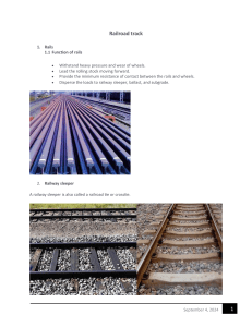 Railroad Track Components: An Overview