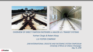 Direct Fixation Fasteners in US Transit Systems