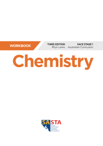 SACE Stage 1 Chemistry Workbook: Atoms, Molecules, Reactions