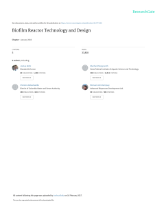 Biofilm Reactor Technology and Design