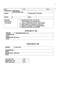 Geschiedenis Examen Graad 8 - Juni 2024