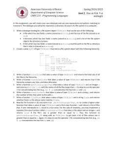 CMPS 231 Programming Languages Assignment: File System Datatype