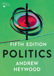 Politics Textbook: Fifth Edition by Andrew Heywood