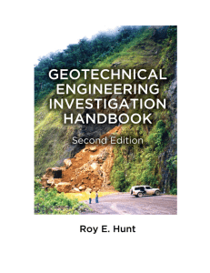 Geotechnical Engineering Investigation Handbook