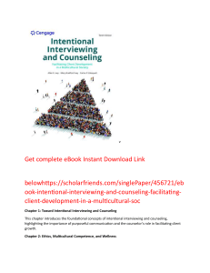 Intentional Interviewing & Counseling Textbook