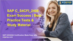 SAP C_S4CFI_2408 Exam Prep: Study Material & Practice Tests